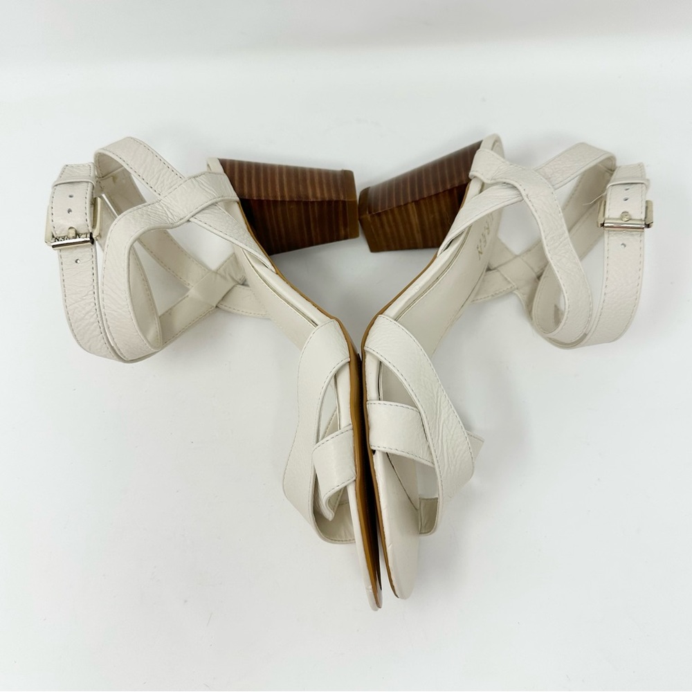 NEW Ralph Lauren Luna 3" Heel Leather Sandals
Shoes 8.5 White Chalk - Picture 6 of 13